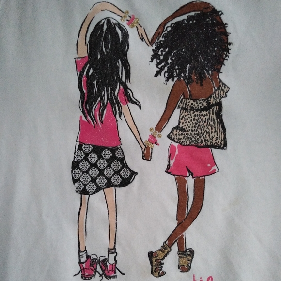 💕 Love my bestie tank top ~ glitter detail - Picture 3 of 4